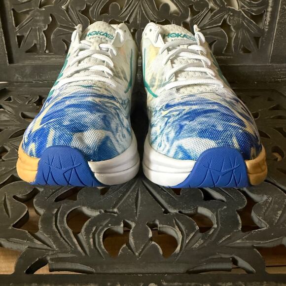 Hoka One One Rocket X White Multicolor Race Running Athletic Shoes Men's Size 13 - Picture 7 of 16